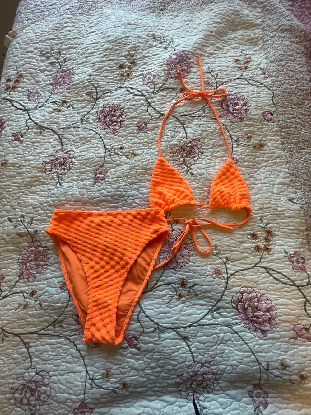 orange good american bikkini set